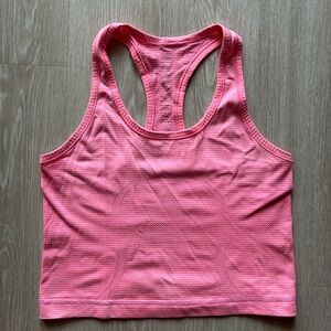 Cropped swiftly tank (pink)